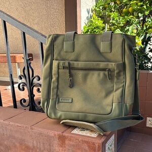 Etro Khaki Green Messenger Bag